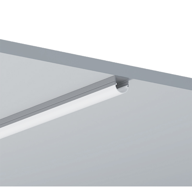 Black LED Channel Aluminum Profile For 15mm Double Row LED Strip Lighting